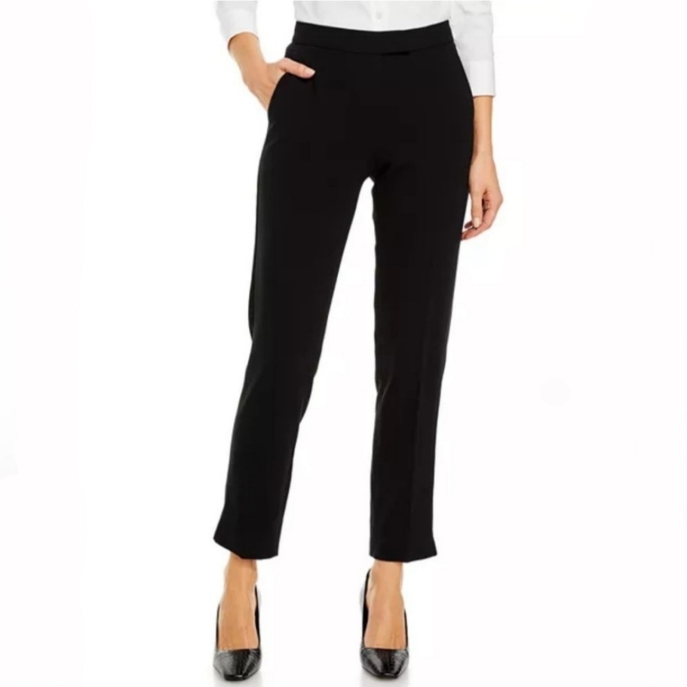 Theory Black Crepe Slacks